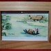 Tablouri vietnameze pictate manual pe matase